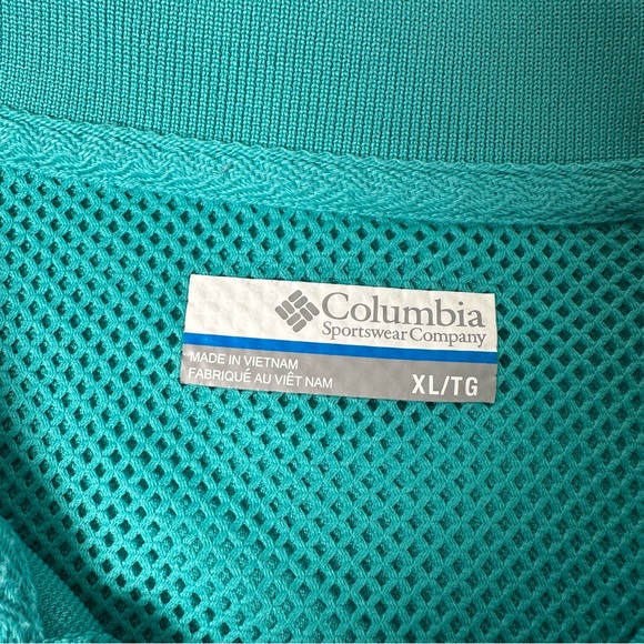Columbia Men's Aqua Polo Shirt - Picture 4 of 14